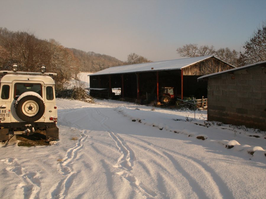 the farm in winter 