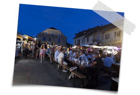 holiday activity - the Najac night market