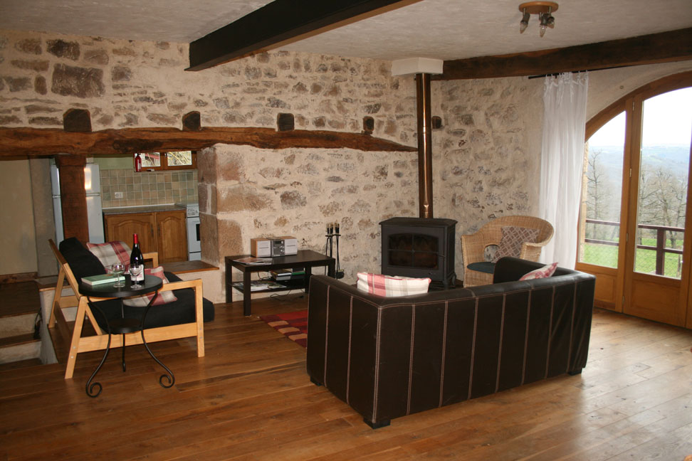 gîte livingroom